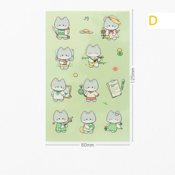 Kawaii Animal Waterproof Stickers - Picture 9 of 13